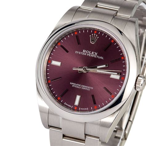 rolex oyster perpetual redgrape|Oyster Perpetual 39 for sale.